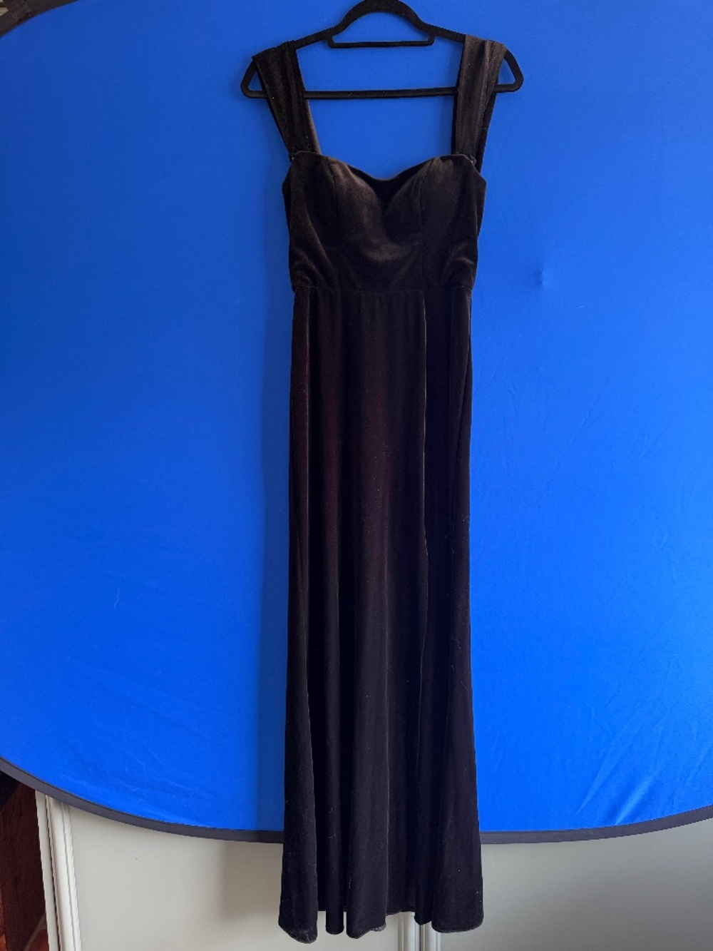 AZAZIE Junia Black Velvet dress Size 2